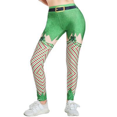 China Style Antibacterial Women's Explosion Christmas Printed Crac! crack! yoga gaiters sports slimming yoga gaiters for sale