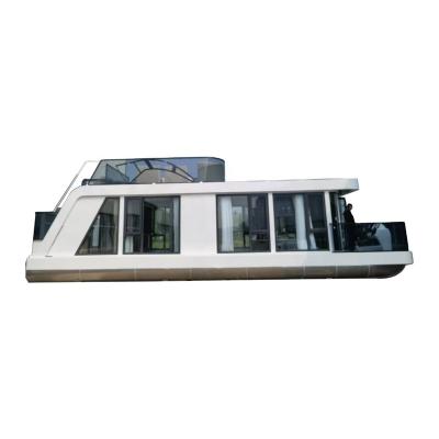 China Gospel 11m Aluminum Aluminum Pontoon Houseboat For Party And Meeting for sale