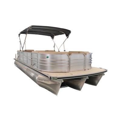 China Party / Recreation Family Pontoon Boat 7 M Fishing 23 Ft Aluminum Pontoon Boat for sale