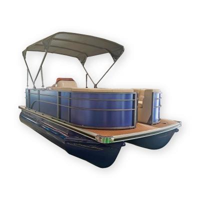 China Gospel 520B Aluminum Aluminum Pontoon Boat With Pontoon Painting for sale