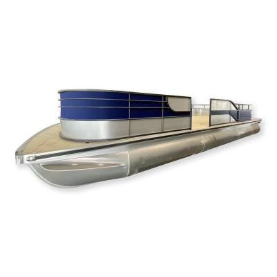 China Gospel 25ft Aluminum Aluminum Pontoon Boat For Party And Leisure for sale