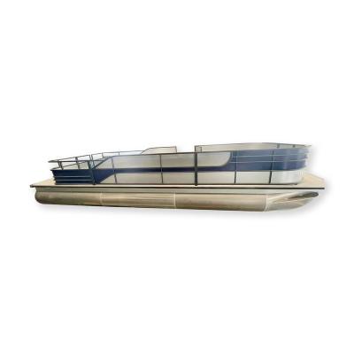 China Aluminum Gospel 760 Aluminum Pontoon Boat For Party And Leisure for sale