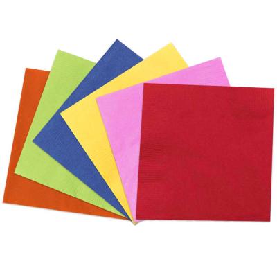 China Custom Wholesale White Color Paper Cocktail Napkins Beverage Napkins for sale