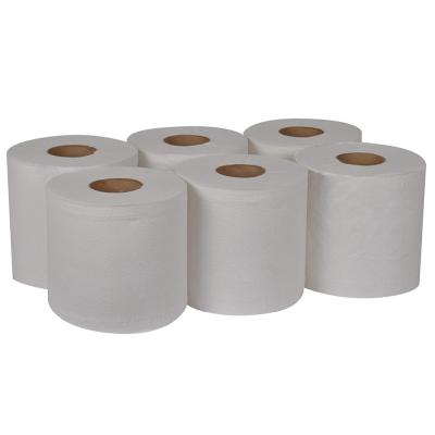 China Strong Tensile Force Direct Disposable Eco-Friendly Virgin/Absorbent Factory/Recycled Industrial Paper Towel Roll White/Natural Custom Bathroom Toilet Rolls for sale