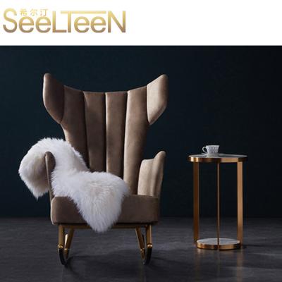 China Modern Tiger Modern Hotel Living Room Furniture High Back Single Sofa Chair for sale