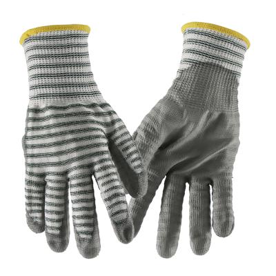 China Custom Logo Chemical Resistance Industrial Safety PU Work Gloves Cut Resistant Hand Gloves For Construction Work for sale