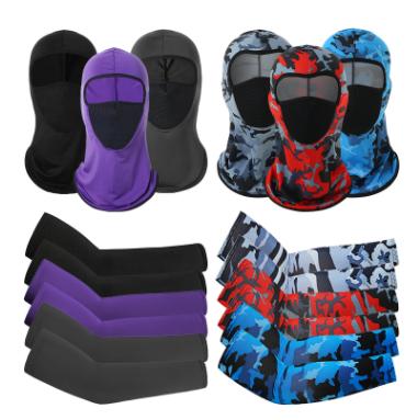 China Balaclava Summer Antibacterial Full Face Arm UV Cover And Cooling Pad Sleeves for sale