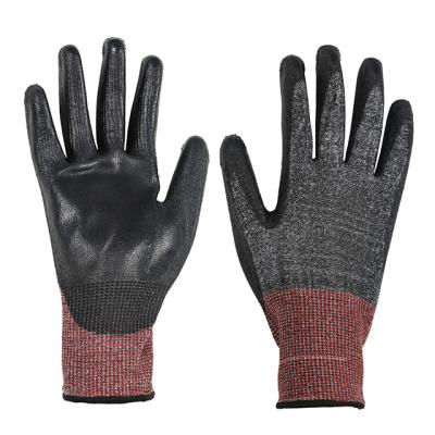 China Comfortable 15G HPPE Knitted Cut Resistant Safety Hand Gloves PU Coated Industry Working Gloves for sale