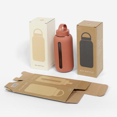 China Recyclable Wholesale Printed Recycled Paper Box Glass Bottle Water Packaging Cups Folding Boxes For Packaging for sale