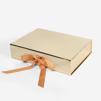 China Handmade Wholesale Custom High Quality Clothing Wedding Magnetic Gift Box For Dress Folding Apparel Boxes Packaging for sale