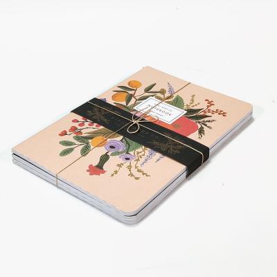 China Custom Soft Paper Notebook Cover Pattern Student Exercise Printing Packing Gift Paper Soft Paper Notebook for sale