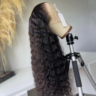 China Body Wave Glueless Full Hd Lace Wigs Kinky Curly water wave Lace Front Wigs peruvian Hair Hd Lace Frontal Wigs Human Hair for sale