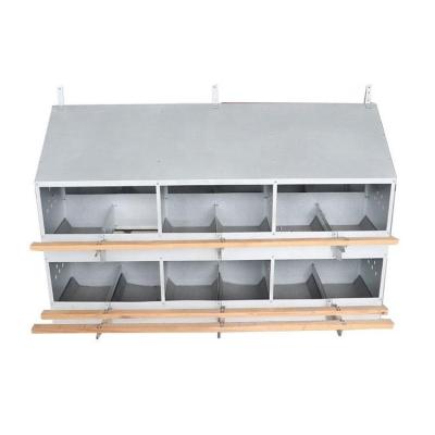 China Collecting Eggs Chicken Poultry Farm Equipment Chicken Nest Egg Laying Box Chicken for sale