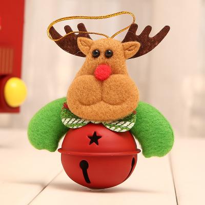 China Other New 2021 Cartoon Cloth Iron Christmas Decoration For Car For Rearview Mirror With Christmas Gift Car Decoration Holiday for sale