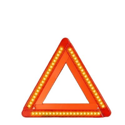 China Durable And Reliable Roadside Emergency LED Reflective Orange Triangle - For Your Car Safety Aid Tool Kit 40*38*1.5cm for sale