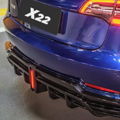 China Simple color without the 2022 model modification accessories tesla model 3 front spoiler for fit the original car custom design for sale