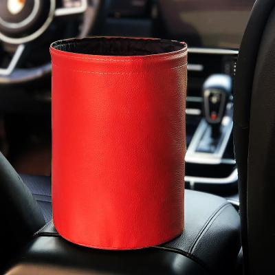 China Basic Without Design Car Garbage Bin Car Waste Bag Automotive Hanging Wastebasket Waterproof Collapsible for sale