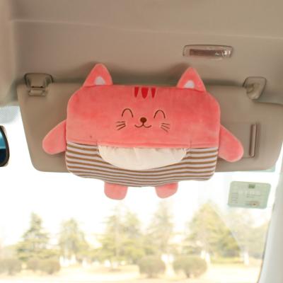 China Cartoon Car Cloth Holder For Auto Interior Car Sun Visor Face Shade Holder Holder Car Accessories for sale