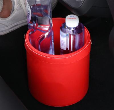 China Brief & 2020 simple color car trash can tesla interior for suitable size does not take up space for tidy travel for sale