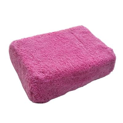 China Multi Functional Sponge Coral Fleece Accessories Car Wash Sponge Cleaning Multi Functional Block for sale