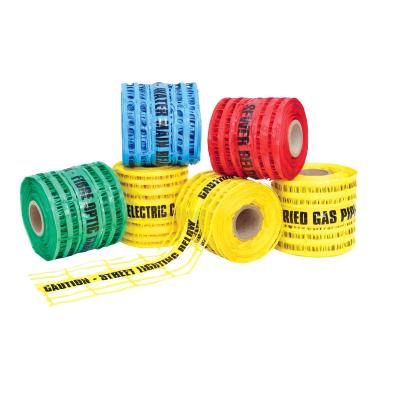 China Underground Utilities Sign Underground Traceable Caution Tape Marker Warning Mesh For Buried Gas Pipeline for sale