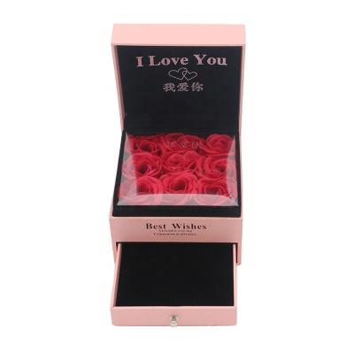 China 2022 new elegant creative paper jewelry Valentine's Day gift box earring Ring Box elegant necklace for sale