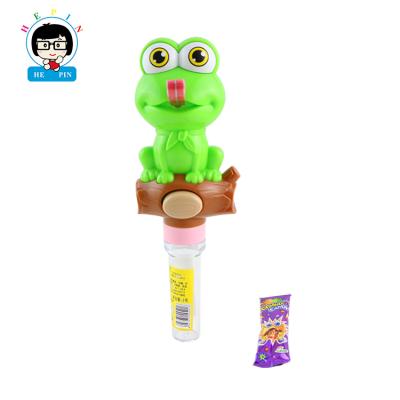 China Cartoon Toys Shape High Quality Cartoon Frog Colorful Jumping Candy Control Soft Toys For Children for sale