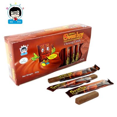 China Wholesales Custom Order Brown Chocolate Candy Sweet Stick Form Chocolate Flavor Jam Candy C-0031 for sale