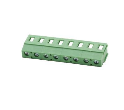 China PA66 PCB Screw Terminal Block HW129V Pitch 5.0 / 5.08mm for sale