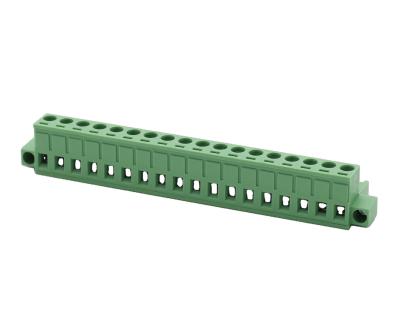 China PA66 Plug-In Terminal Block HW2EDGKBM Pitch 5.0/5.08/7.5/7.621mm for sale