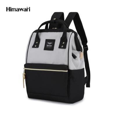 China With USB black mix grey waterproof polyester mochila bag for sale