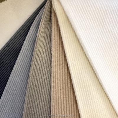 China High Quality 100% Polyester GUANGZHOU TONGXINJI Corduroy Fabric Viable For Shirt/Dress/Jacket for sale