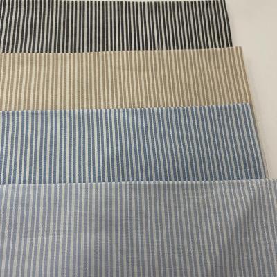 China Double Faced Customized 100% Pure COTTON Organic Yarn Dyed Stripe Shirt Fabric for sale