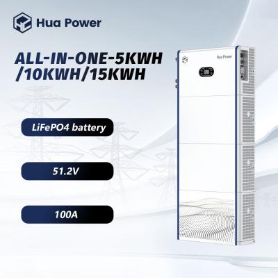 China Batería de almacenamiento de energía para el hogar todo en uno con batería LFP de inversor híbrido en el interior en venta