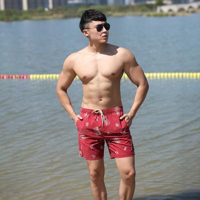 China 2022 Plus Size New Arrival Custom Panel Shorts Printed Mens Beach Shorts Swim Trunks for sale