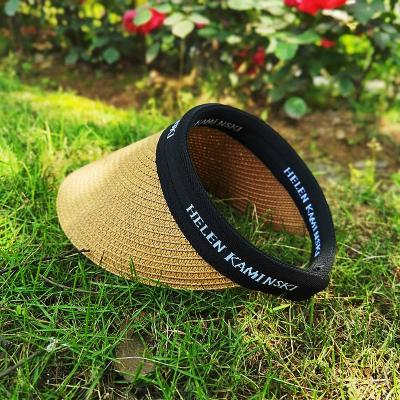 China Amazon Summer Sun Striped Hot Selling Hats Fashion To Sun Protection Adjustable Hats 2022 New Design Women Sun Visor Hat for sale