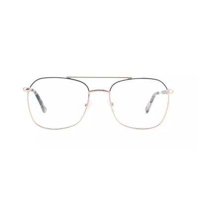 China For Classic Logo Eyewear Metal Fashion Reading Glass Stainless Steel Popular Custom Ready Spectacles Optical Frame Glasses for sale