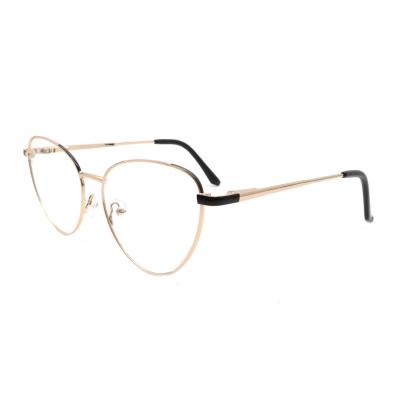 China For Reading Glasses 2022 Cheap Custom Popular Glasses Metal Frame Fashion Logo Transparent Clear Optical Women Men for sale