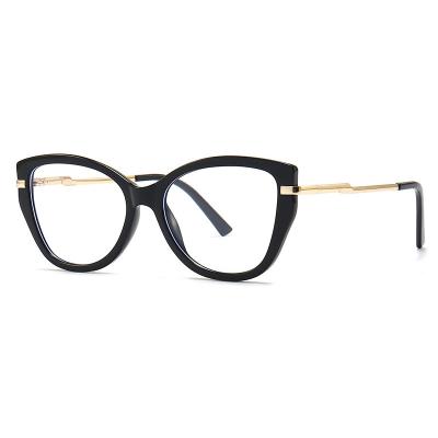 China For New 2022 Cats Eye Reading Glasses Ladies Blue Light Anti Blue Light Metal Glasses Retro Blocking Women's Eyesight TR90 Glasses for sale