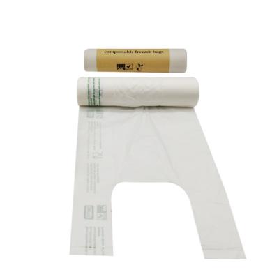 China BIODEGRADABLE Compostable Shopping Bags - T-Shirt Bags On Roll - All Colors Sizing Printing - Customize for sale