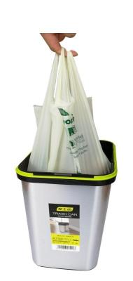 China BIODEGRADABLE Compostable Garbage Bag - STAR SEAL T-SHIRT BAG ON ROLL - All Colors Sizes Prints Customize for sale