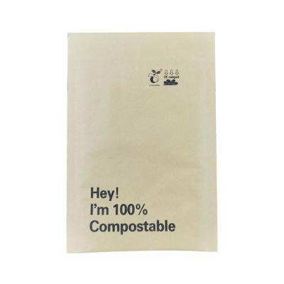 China Custom LOGO Kraft Paper Bubble Express Pack Custom Biodegradable Mailing Bags Brown Compostable Mailer Padded Mailing Envelopes for sale