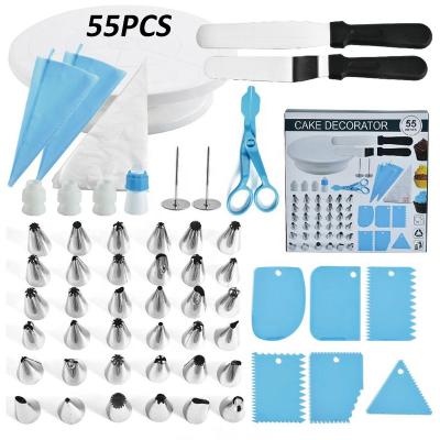 China 55 PCS Viable Russian Cake Decorating Supplies Baking Pastry Tools Baking Kit Accessories for sale