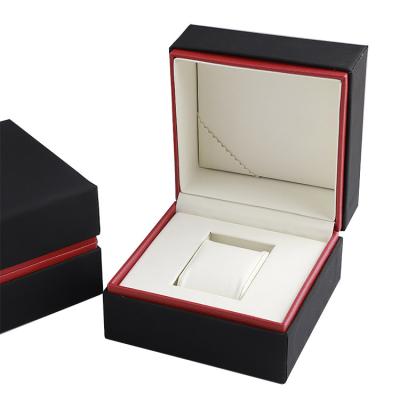 China Leather Personalized Long Unique Luxury Leather Electronic Watch Box With Custom Logo for sale