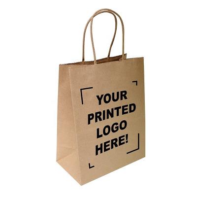 China Recyclable Recyclable Kraft Paper Bag with Clean Logo Shopping Paper Suitcase Custom White Brown Black Kraft Paper With Handle Take Away Paper Bag for sale