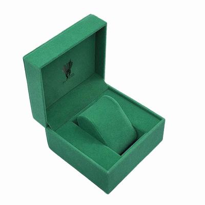 China Leather 200 Pcs Watch Box Custom Logo PU Leather Watch Packaging Box for sale