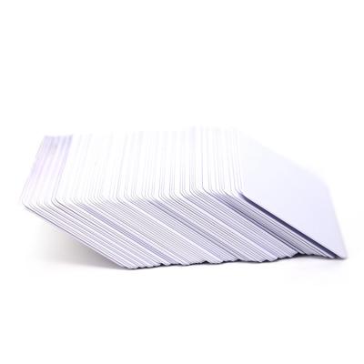 China Hot Selling Printable CR80 0.76mm Thickness Standard White Inkjet Printable PVC ID Cards for sale