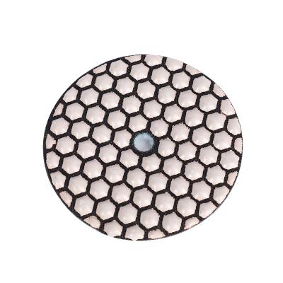 China Durable 4inches #50 B Diamond Dry Polishing Pads 100MM Flexible Diamond Sanding Discs For Granite Marble for sale