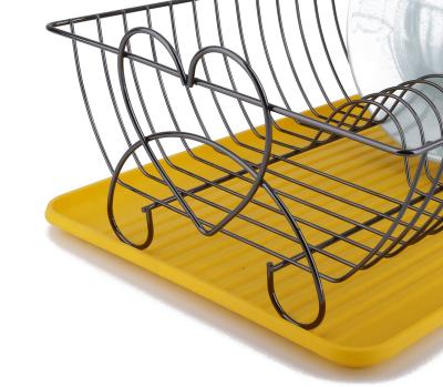 China Viable Ebay Selling OEM/ODM Drainer Dish Drying Rack With Drainer Kitchen Storage Large Dish Rack For Drying for sale