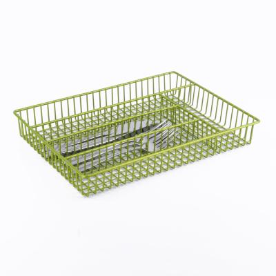 China Save Space Mesh Metal Cabinet Drawer Multiple Layers Kitchen Spoons and Chopsticks Organizer Drawer Storage for sale